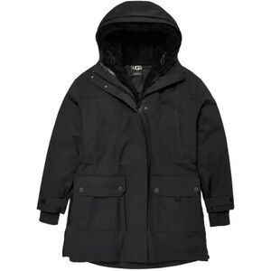 UGG ADIRONDACK PARKA 2.0 FROST 3 IN 1 HOODED DOWN JACKET COAT BLACK XS